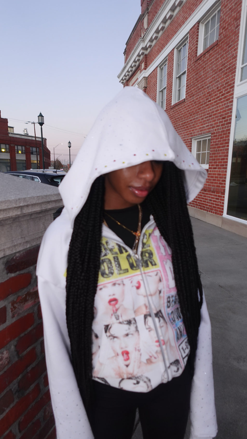 Art Dream Zip Up White