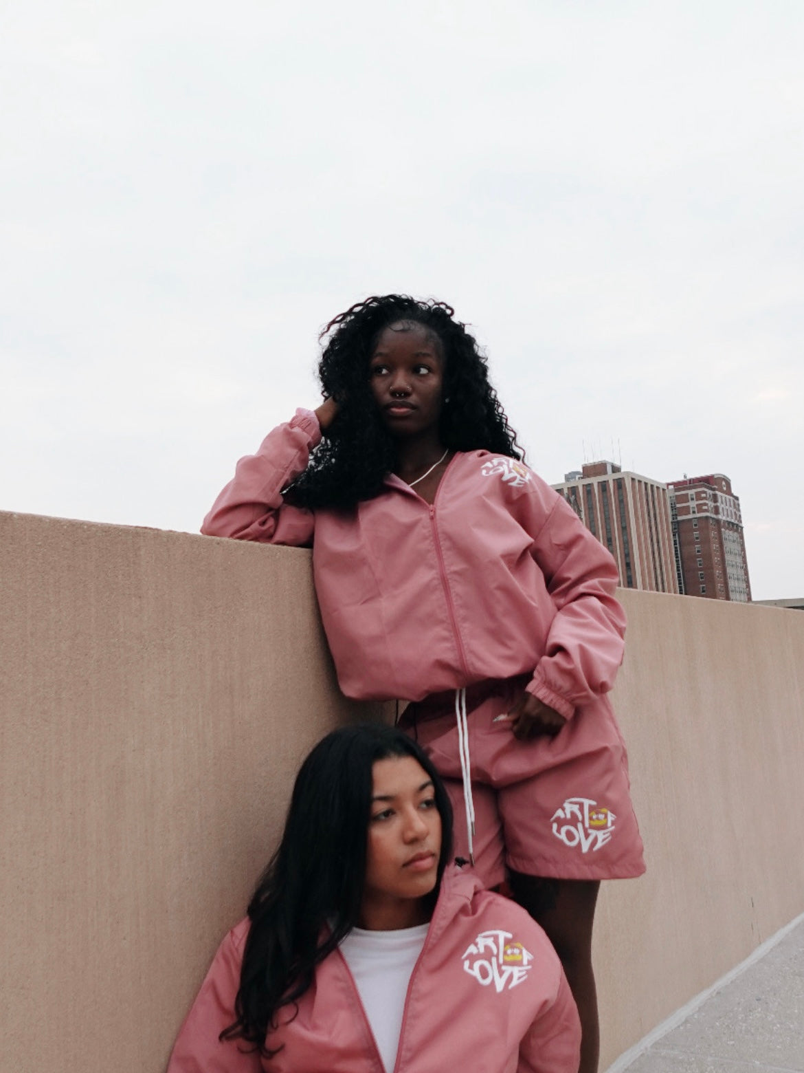 PINK WINDBREAKER SET
