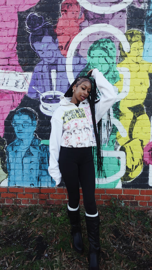 Art Dream Zip Up White