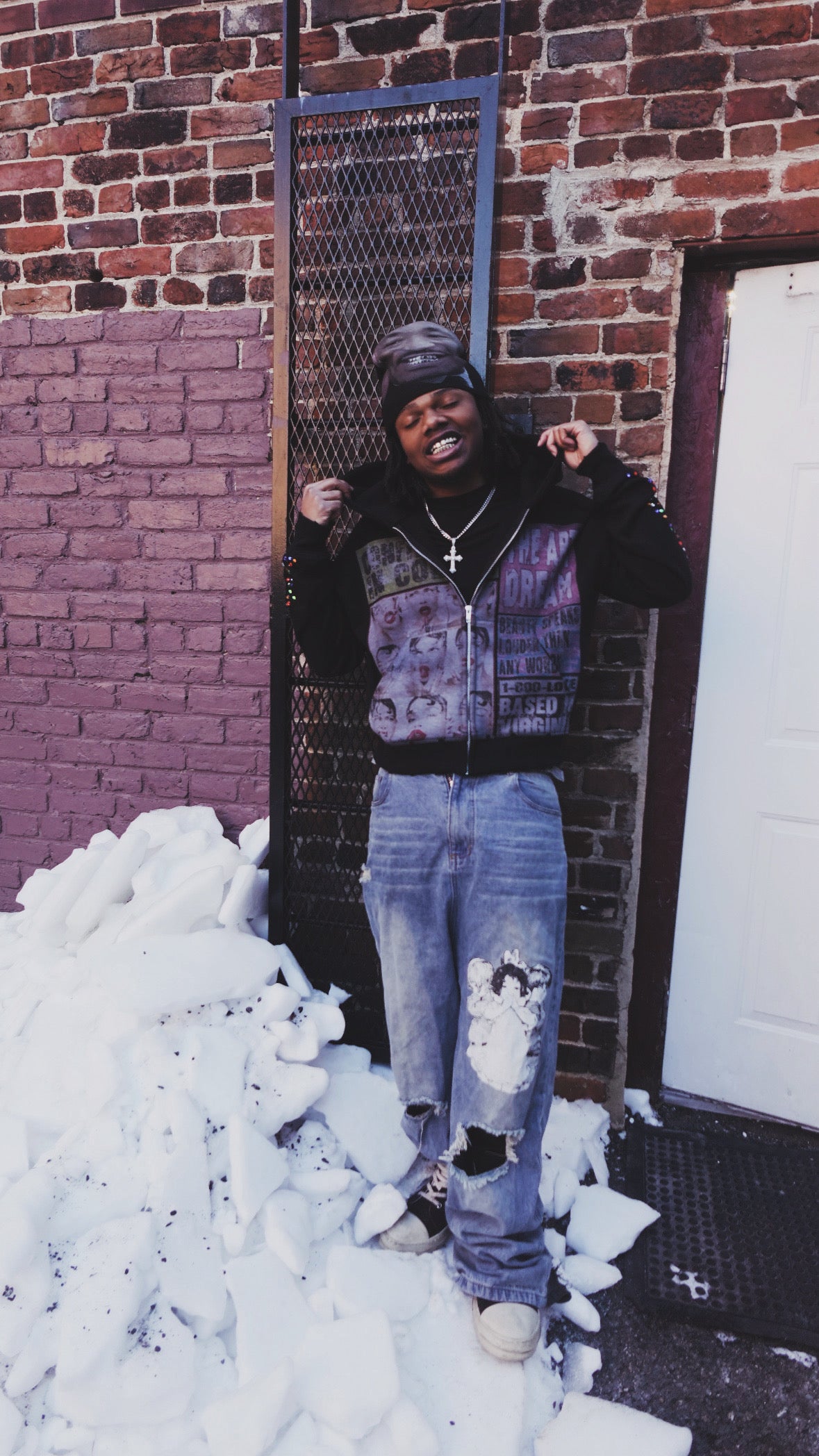 Art Dream Zip up Black