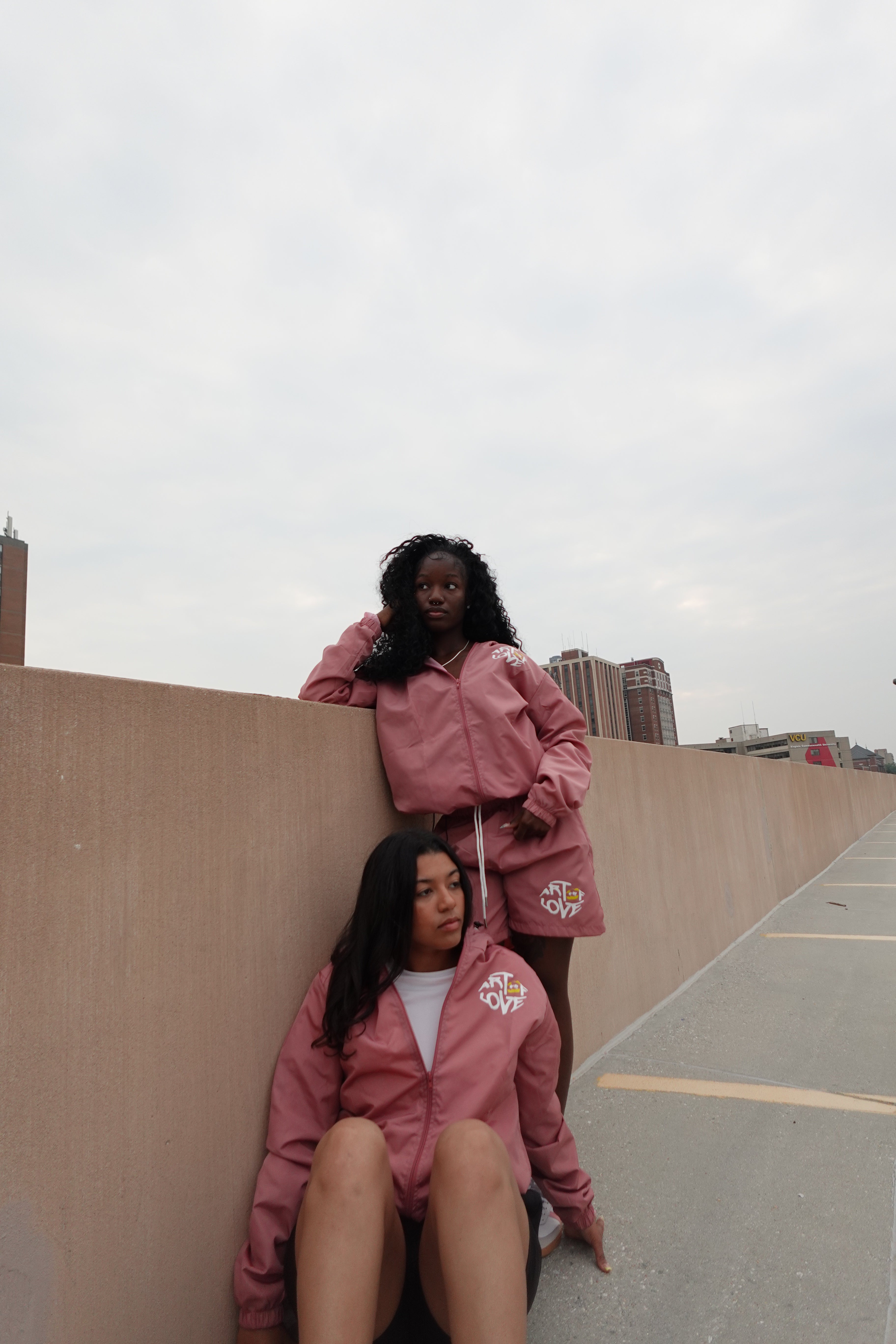 PINK WINDBREAKER SET